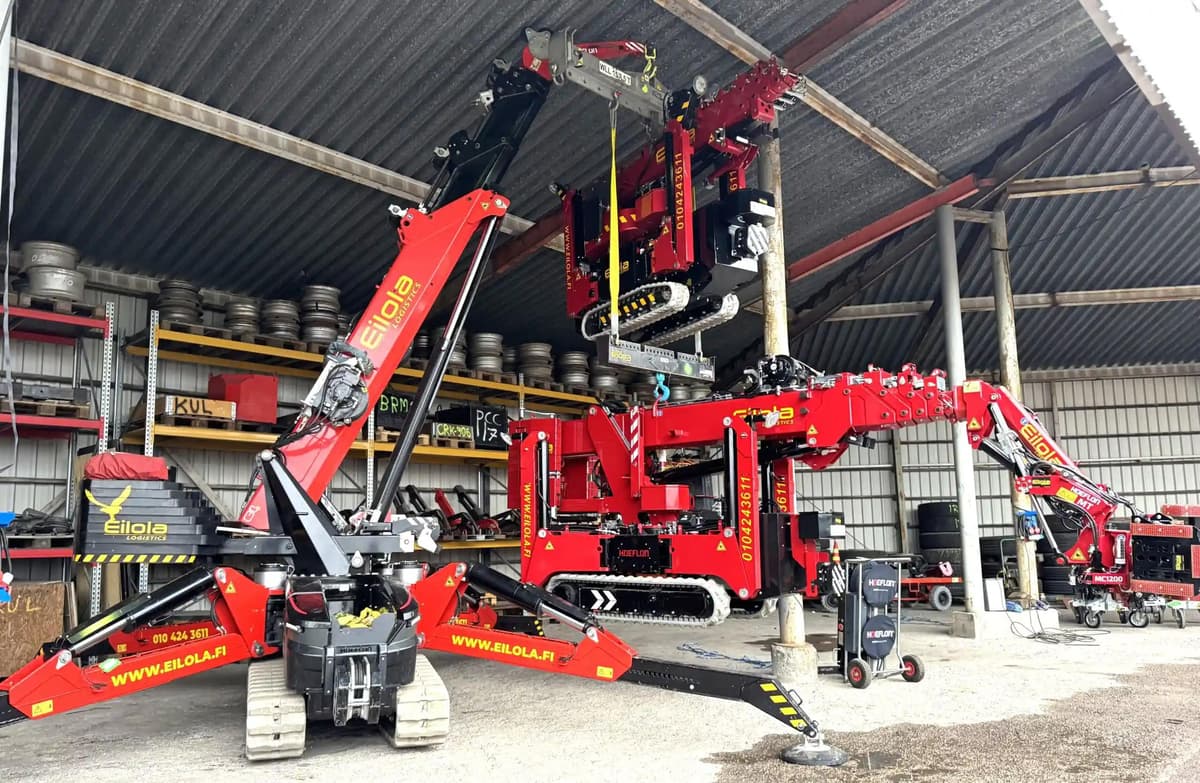 Eilola embraces a new way of thinking – Hoeflon electric cranes deliver power and savings – Konepörssi.com